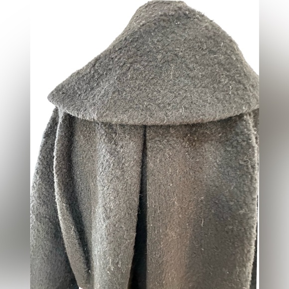 LINE The Label black wool blend oversized coat - Picture 5 of 11